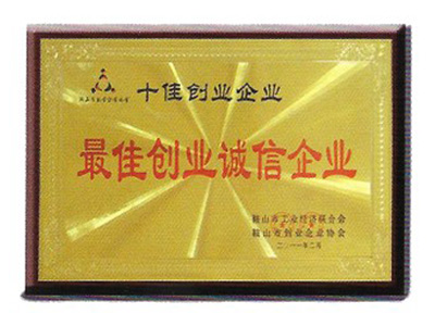 十佳创业诚信企业